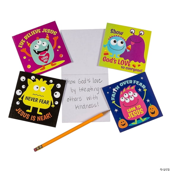 Fun Express Faith Monster Notepads, 24 Count