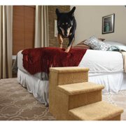 Prevue Pet Carpeted 3 Pet Steps Large Beige 24 In L X 15 In W X 18.25 In H