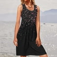 thumbnail image 1 of SMihono Robe d'Été Grande Taille pour Femmes 2023 Mode Décontractée Imprimée Sans Manches Col Rond, 1 of 6