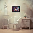 thumbnail image 4 of Kearns, Molly 18x15 Black Modern Framed Museum Art Print Titled - Tie Dye Rainbow Peace Sign, 4 of 5