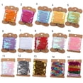 thumbnail image 3 of Dream Lifestyle 15 Styles Spangle,DIY Flat Sequins Trim Spool String,Sequins Ribbon Roll,Metallic Shiny Trim Sewing String for Mermaid Crafts,Embellishments,Costume Accessories(10 Yards), 3 of 8
