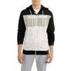 Men's Three Tone Sherpa Space Dyed Fleece Zip Hoodie, with Sherpa Lining