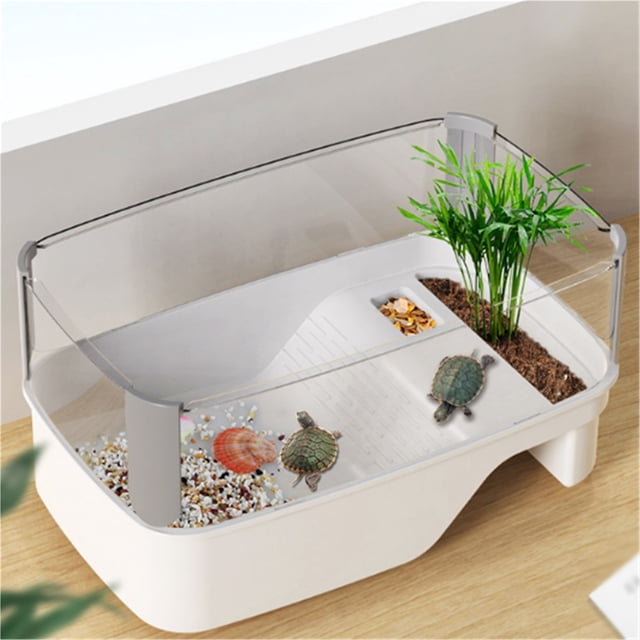 Turtle Breeding Tank with Sun Platform Ideal Brazilian Turtle Habitat