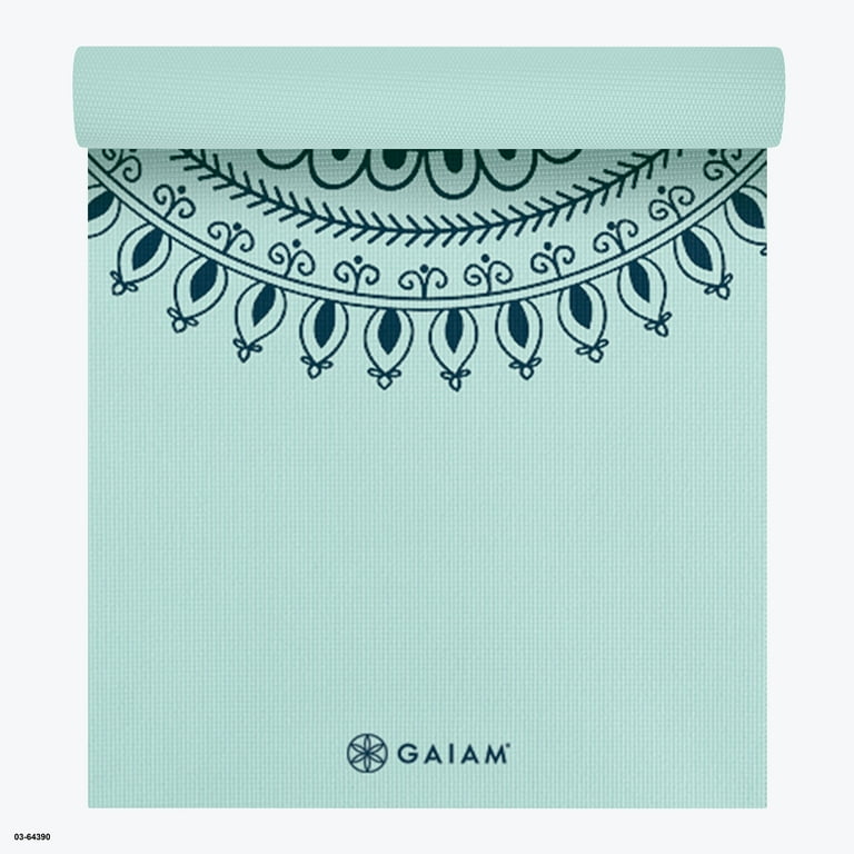 Gaiam Mint Marrakesh Yoga Mat, Non-Slip, 5mm Gaiam Mint Marrakesh Yoga Mat, Non-Slip, 5mm
