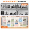 thumbnail image 6 of PinkSheep 6 Pack Plastic Storage Baskets Small Organizer Basket Bins Blue & Green & Pink, 6 of 9