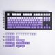 thumbnail image 5 of PBT Dye Sublimation Keycaps Original Height Gradients 125Keys Top/Side Engraveds Letters Keycaps for Mechanical Keyboards Purple, 5 of 5