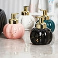 thumbnail image 4 of Qeeadeea Marble Ceramic Foaming Soap Dispenser, Foam Soap Dispenser With Gold Pump, Hand Foaming Dispenser, For Barthroom Kitchen-green-fruit, 4 of 9