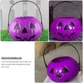 thumbnail image 4 of Weiweiguan 2pcs Portable Pumpkin Buckets Halloween Decorations Pumpkin Shape Containers, 4 of 6