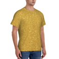 thumbnail image 5 of Rocae Gold Shiny for Men's Moisture-Wicking Crew Tee - T-Shirt for Sports, Outdoor Activities, and Casual WearX-Large, 5 of 9