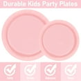 thumbnail image 3 of 96 Pcs Party Plates, Pink Paper Plates and Napkins, Disposable Tableware Set, Party Supplies for Kids Birthday Baby Shower Wedding Picnic, Serve for 24 Guests, 3 of 5