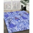 thumbnail image 3 of Ahgly Company Tapis d'Intérieur Lavable en Machine Rectangle Transitionnel Jeans Bleu, 5 Pieds x 8 Pieds, 3 of 7