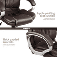 thumbnail image 4 of Furmax High Back Office Adjustable Ergonomic Desk Padded Armrests Executive PU Leather Swivel Task Chair with Lumbar Support, Brown, 4 of 7