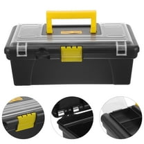 Luxshiny Multi Purpose Black Plastic Tool Case with Large Capacity and Secure Buckle