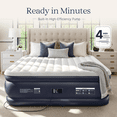 thumbnail image 5 of Knzzo King Air Mattress with Built-In Pump, 18-Inch Raised Air Bed for Guests, Home and Travel, Navy, 5 of 7