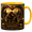 Accent Mug, variant on Lotusprint LLC Personalized Bigfoot Couple 2D Print Flat Accent Mug, Romantic Woodland Sasquatch Love Gift