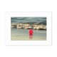 thumbnail image 1 of ocean sand beach cara sonriente foto marco de fotos de escritorio imagen blanco pintura arte 5x7 pulgadas, 1 of 4