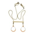 thumbnail image 2 of TISHITA Trapeze Bar with Gym Rings Climbing Frame Attachment for Garden Backyard Gym, 2 of 7