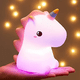 thumbnail image 1 of Luz nocturna de unicornio, luz LED de 7 colores para niños y bebés, luz nocturna recargable para niñas, niños y adultos, luz nocturna de silicona táctil para niños, regalo luminoso de unicornio para n, 1 of 5
