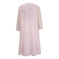 thumbnail image 4 of JURANMO Womens Flowy Floral Dresses with Jacket 2 Piece Sets 3/4 Sleeve Sheer Chiffon Summer Cocktail Wedding Guest Dress Holiday Outfits Pink XL Lightning Sales Today, 4 of 9