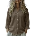 thumbnail image 3 of Neewe Womens Long Sleeve Shirts Casual Summer Fashion Ladie Tops Loose Fit Spring Lightweight Clothes Beach Vacation, 3 of 5