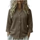 thumbnail image 1 of Camisas de Cuello de la Tripulación de Manga Corta para las Mujeres Lino Color Sólido V-Cuello Botón-Abajo Blusa, Manga Larga Top Casual para la Primavera Y el Verano, 1 of 5