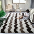 thumbnail image 7 of Softlife Super Soft Rug For Living Room Fluffy Rugs For Dorm Room Cute Plush carpet For Bedroom,6' x 9',Stripe, 7 of 7