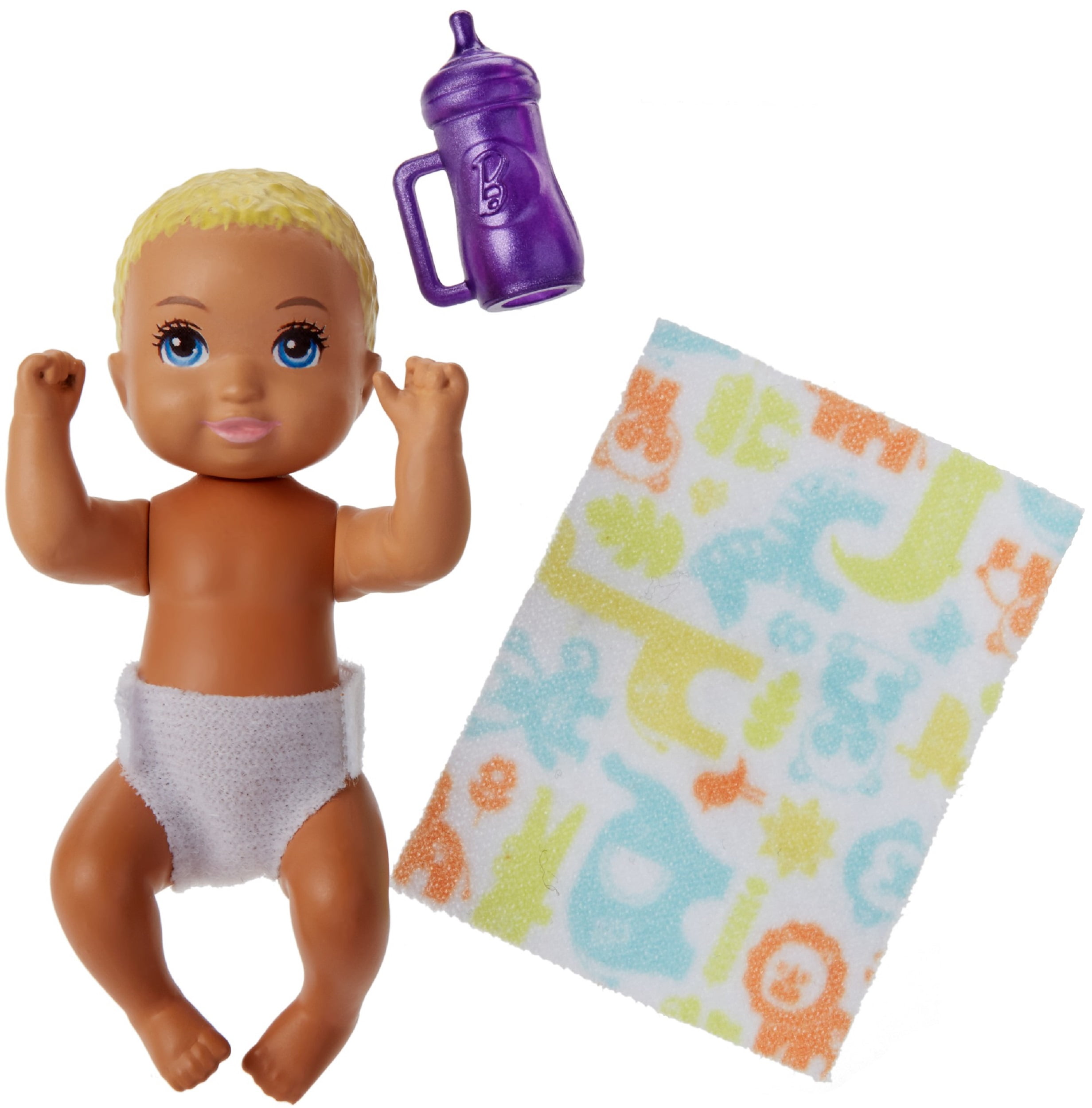 Barbie Skipper Babysitters Inc Brunette Baby & Chelsea Size Boy Doll Rare 2 Pack 