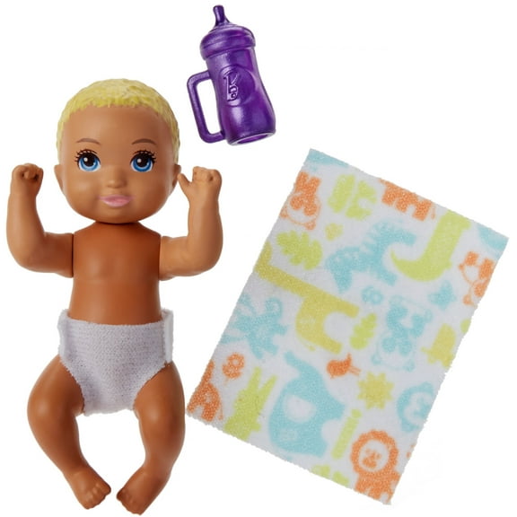 Barbie Babysitters Inc. Diaper Baby Story Pack Doll Playset, 3 Pieces Included