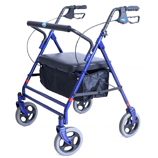 Invacare Bariatric Rollator, 500 lb. Weight Capacity, FlipUp Padded