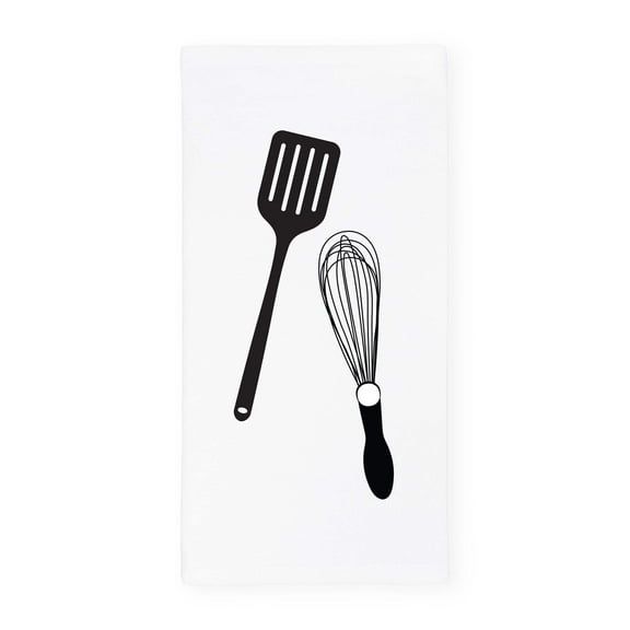 Whisk and Spatula Kitchen Tea Towel