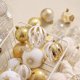 thumbnail image 2 of Adornos de bolas navideñas doradas, decoración transparente para árbol de Navidad, colgante de esferas navideñas para Año Nuevo 2024, 2 of 5