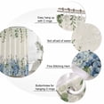 thumbnail image 6 of Blue Flowers Waterproof Fabric Shower Curtain,Green Eucalyptus Floral Country Beige Waterproof Fabric Shower Curtain for Bathroom Curtains Bathtubs Shower Curtains with 12 Hooks Extra Long 72x84, 6 of 8