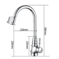 thumbnail image 2 of Copper Kitchen Faucet, Hot And Cold Water Mixing Single Hole, Sink Faucet ,Easy to Install, 2 of 8