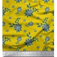 thumbnail image 1 of Soimoi Poly Georgette Fabric Check,Leaves & Floral Artistic Printed Craft Fabric by the Yard 52 Inch Wide, 1 of 1