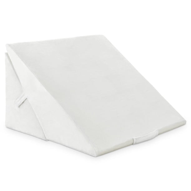Cojín con Forma de Cuña Costway Soporte Elevado Blanco 58 x 50,5 x 36 cm