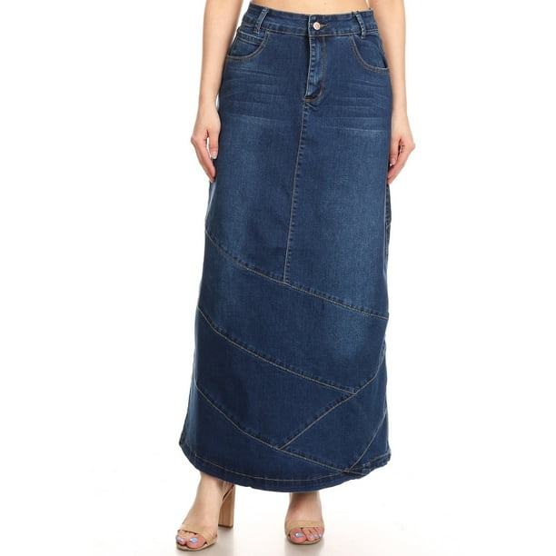 Fashion2love - Women’s Plus/Junior Size High Rise Pencil Long Jeans ...