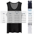 thumbnail image 3 of LEKWK Mens Mesh Tank Top Sleeveless Crewneck See Through Breathable Lightweight Athletic Workout Tees Gym Basketball Training Tops Shirts Gray XXL, 3 of 5