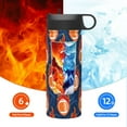 thumbnail image 6 of Picia American Football and Fire Flames Pattern 18oz Sports Insulated Kettle With Straw Insulated Water Bottle For Running Hiking Cycling Climbing Men'S Woman Insulated Water Bottle, 6 of 8