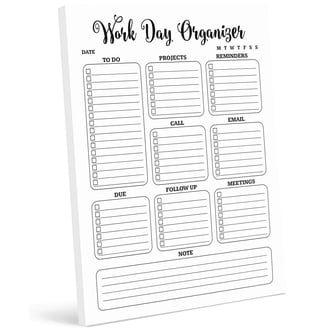 3-Piece Productivity Notebook Set - Weekly Desk Pad, Daily To-Do List & Meeting Notes, A5 & 8.5x11"