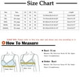 thumbnail image 2 of Sports Bras for Women 4PC Women Solidthin Large Bra Sports Bra Full Bra Cup Underbra Summer Plus Size Bras for Women Bras for Women, 2 of 2