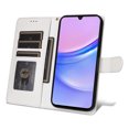 thumbnail image 6 of JTCASES Compatible with Samsung Galaxy A15 6.5 inch Case Wallet Flip Folio Case [Kickstand] with RFID Blocking Card Holders [Shockproof] and Wrist Strap Cover for Men Women Girls, White, 6 of 13