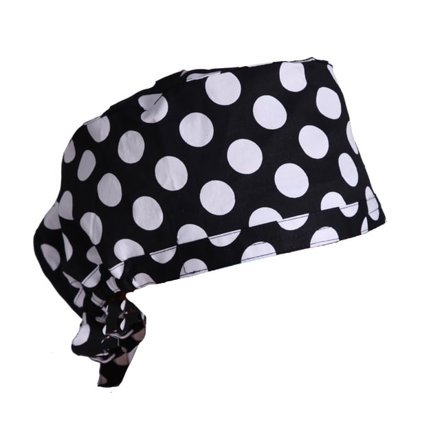 Scrub Cap with Sweatband Adjustable Tie Back Scrub Hat