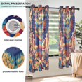 thumbnail image 3 of Yayeee Window Curtains Set of 2 for Living Room Light Filtering 63"x52", Colorful Abstract Eagle, 3 of 7