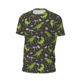 thumbnail image 6 of Wukai Dinosaur Skeleton Print Men's Short-Sleeved Mesh T-Shirt,Quick-Dry Short Sleeve Workout T-Shirt-3X-Large, 6 of 8
