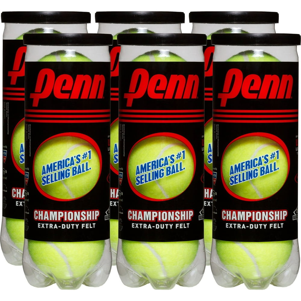 Penn Championship Tennis Balls 6 Can Pack