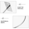 thumbnail image 3 of BESTYASH 2Ud Soporte De Pared Para Balones Deportivos Baloncesto Con Acabado Plateado Resistente, 3 of 6