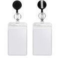 thumbnail image 5 of 2 pcs ID Card Holder Black ID Lanyard Easy-Pull Buckle Retractable Easy-Pull Badge Buckle, 5 of 5