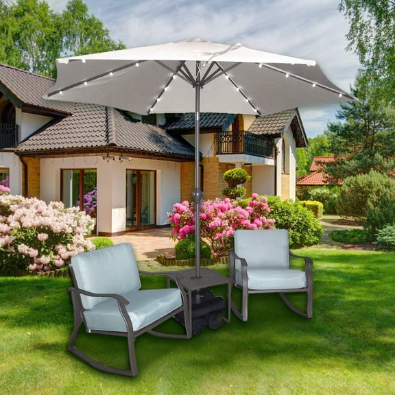 Casualstay  Rocking Chairs Set of 2 with Thick Cushions for Outdoor Garden