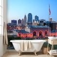 thumbnail image 5 of Wall Mural Peel and Stick Kansas City Skyline Union Station Dusk Self-Adhesive Wallpaper Removable Wall Decal Wall Sticker Home Decor for Living Room Bedroom 69"x96", 5 of 8