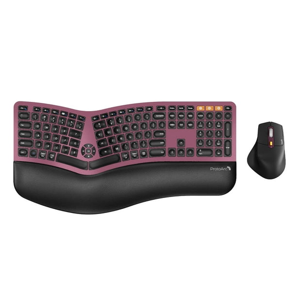 Combo de teclado y ratón ergonómico inalámbrico ProtoArc EKM01 Plus